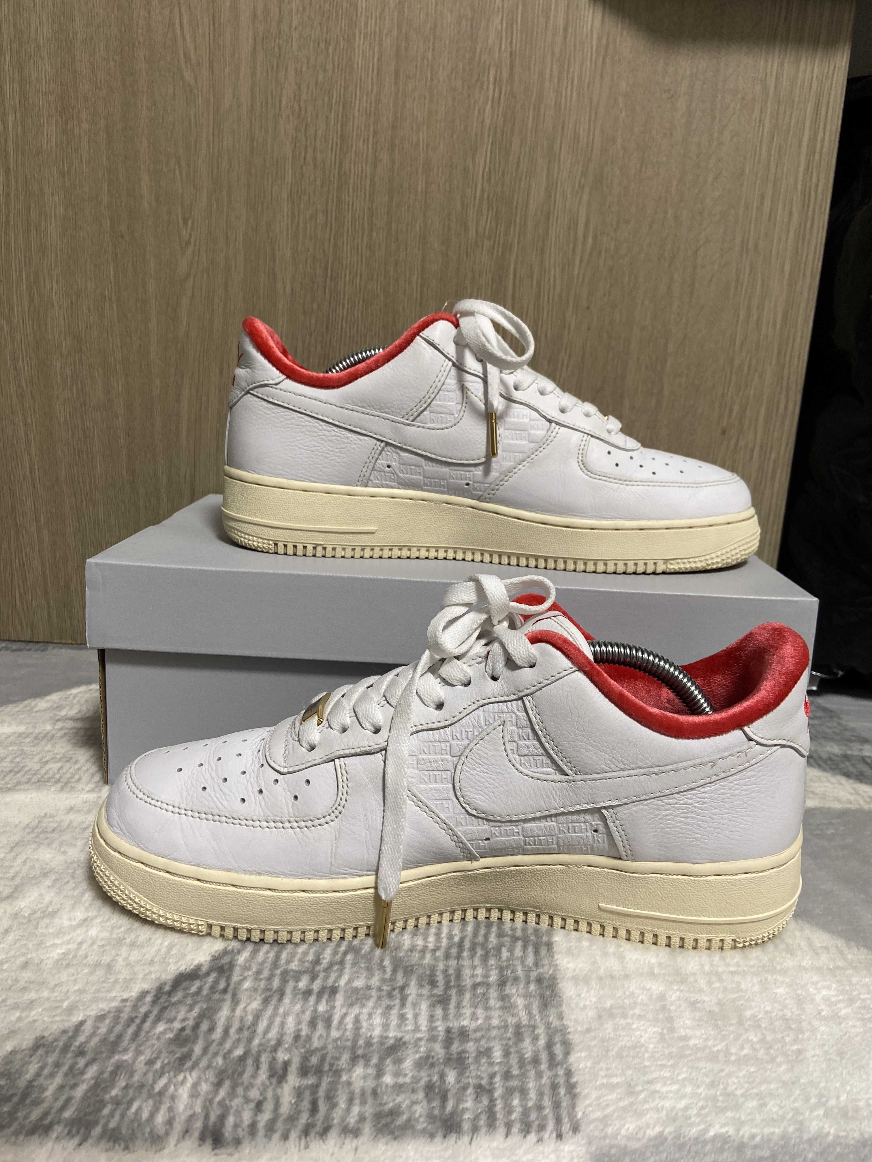 KITH × Nike Air Force 1 Low "White/Red"