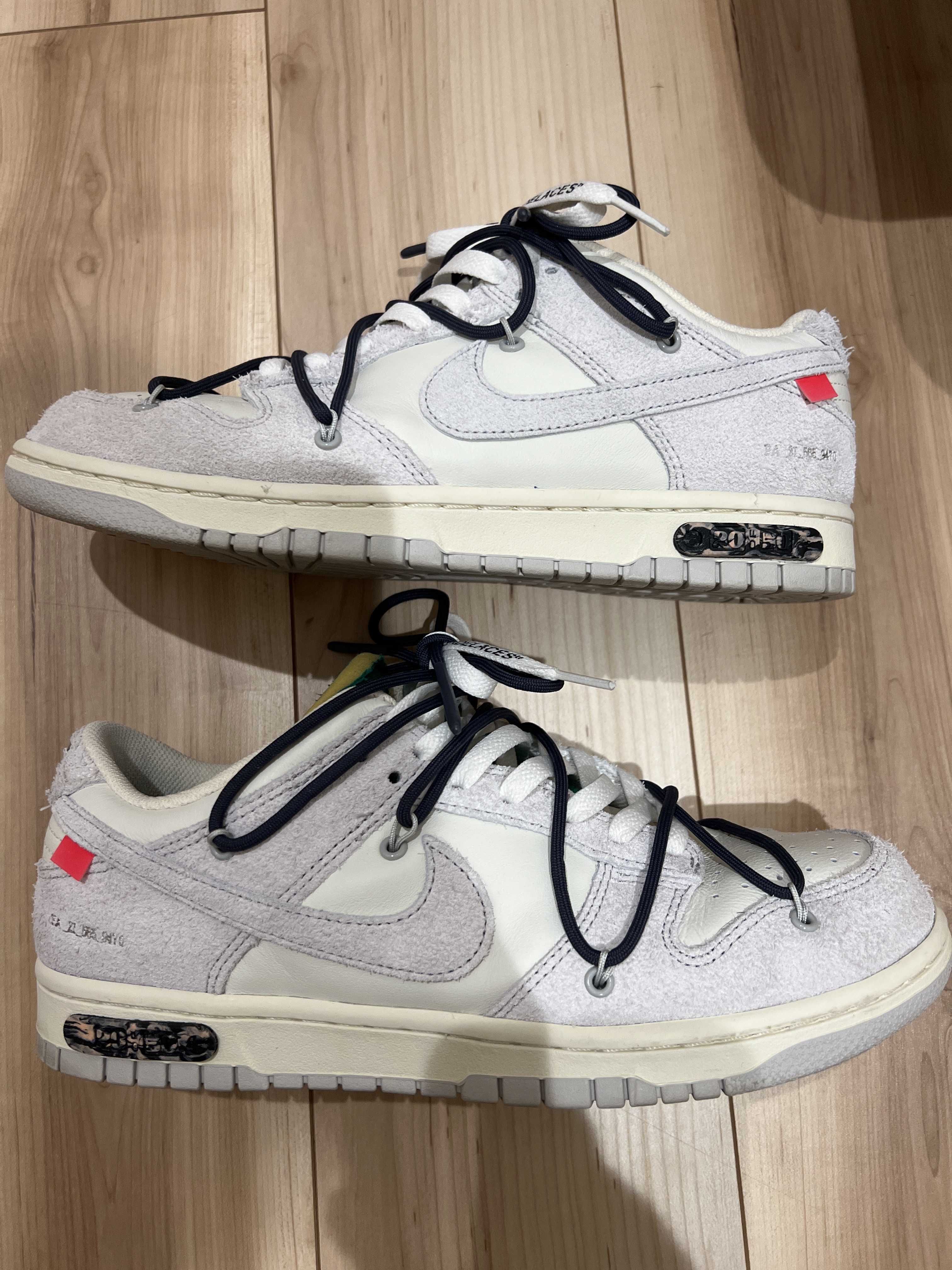 Off-White × Nike Dunk Low "Sail/Neutral Grey/Gridiron"
