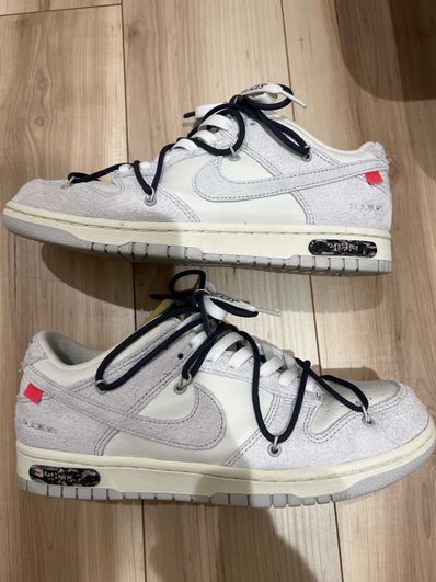 Off-White × Nike Dunk Low "Sail/Neutral Grey/Gridiron"
