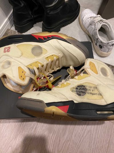 Off-White × Nike Air Jordan 5 "Sail"