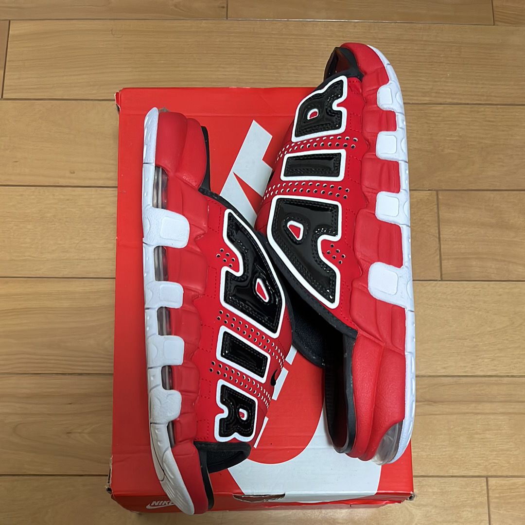 Nike Air More Uptempo Slide "University Red/Black" (FJ6035-600/FJ6036-600)