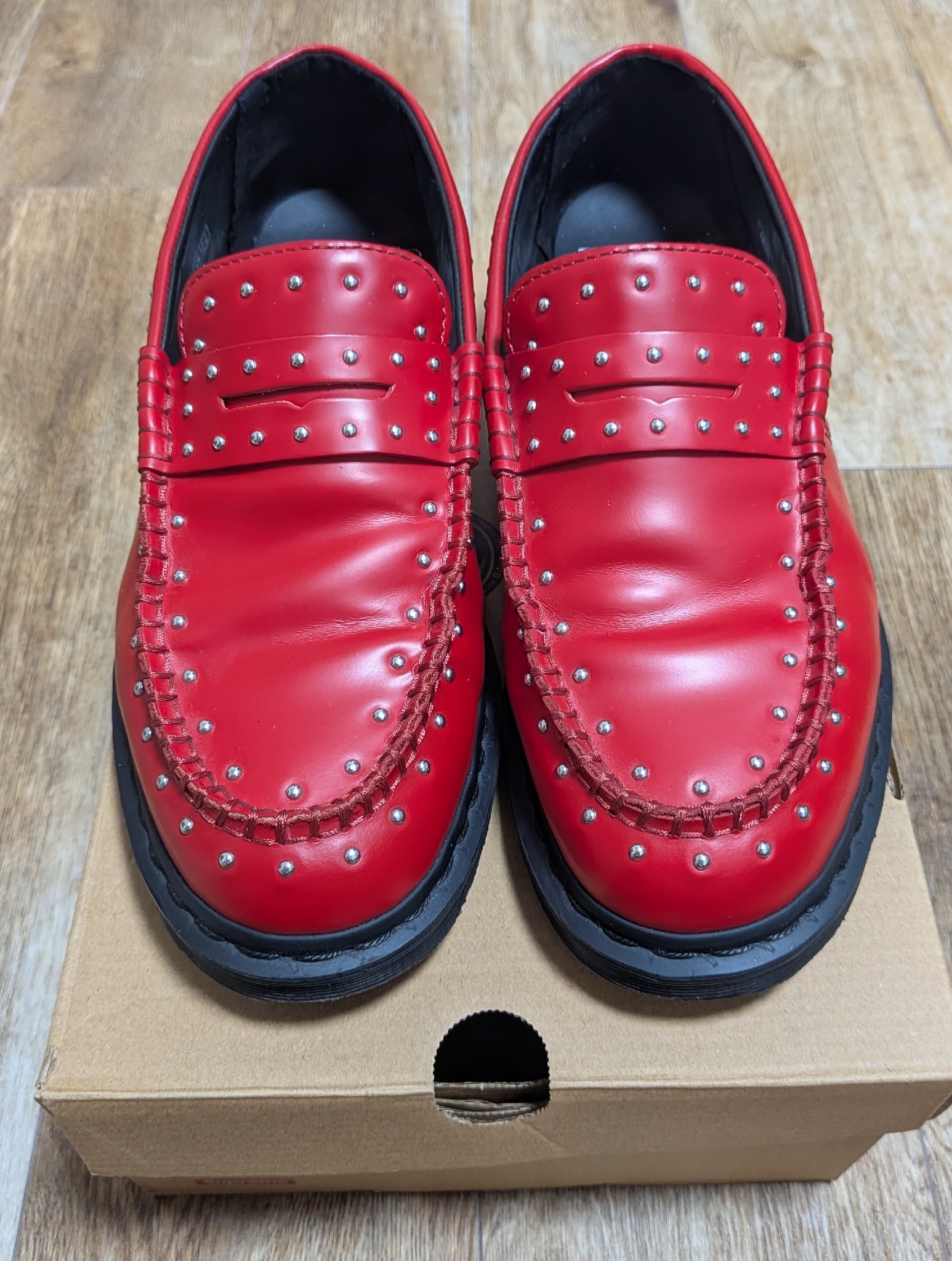 Supreme × Dr.Martens Studded Penton Loafer "Red" 25SS Week 13