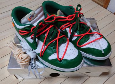 OFF-WHITE × NIKE DUNK LOW WHITE / PINE-GREENを買うならスニーカーダンク OFF-WHITE × NIKE DUNK LOW WHITE / PINE-GREENを買うならスニーカーダンク