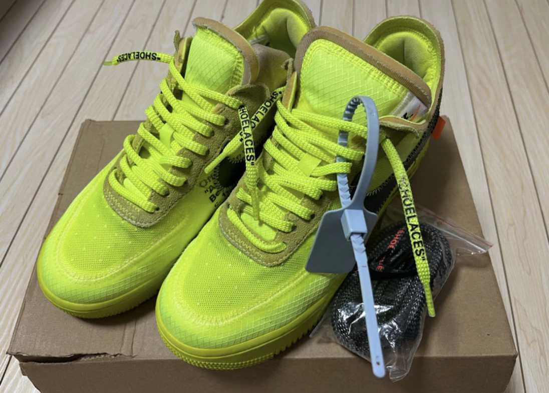 Off-White × Nike Air Force 1 Low "Volt"