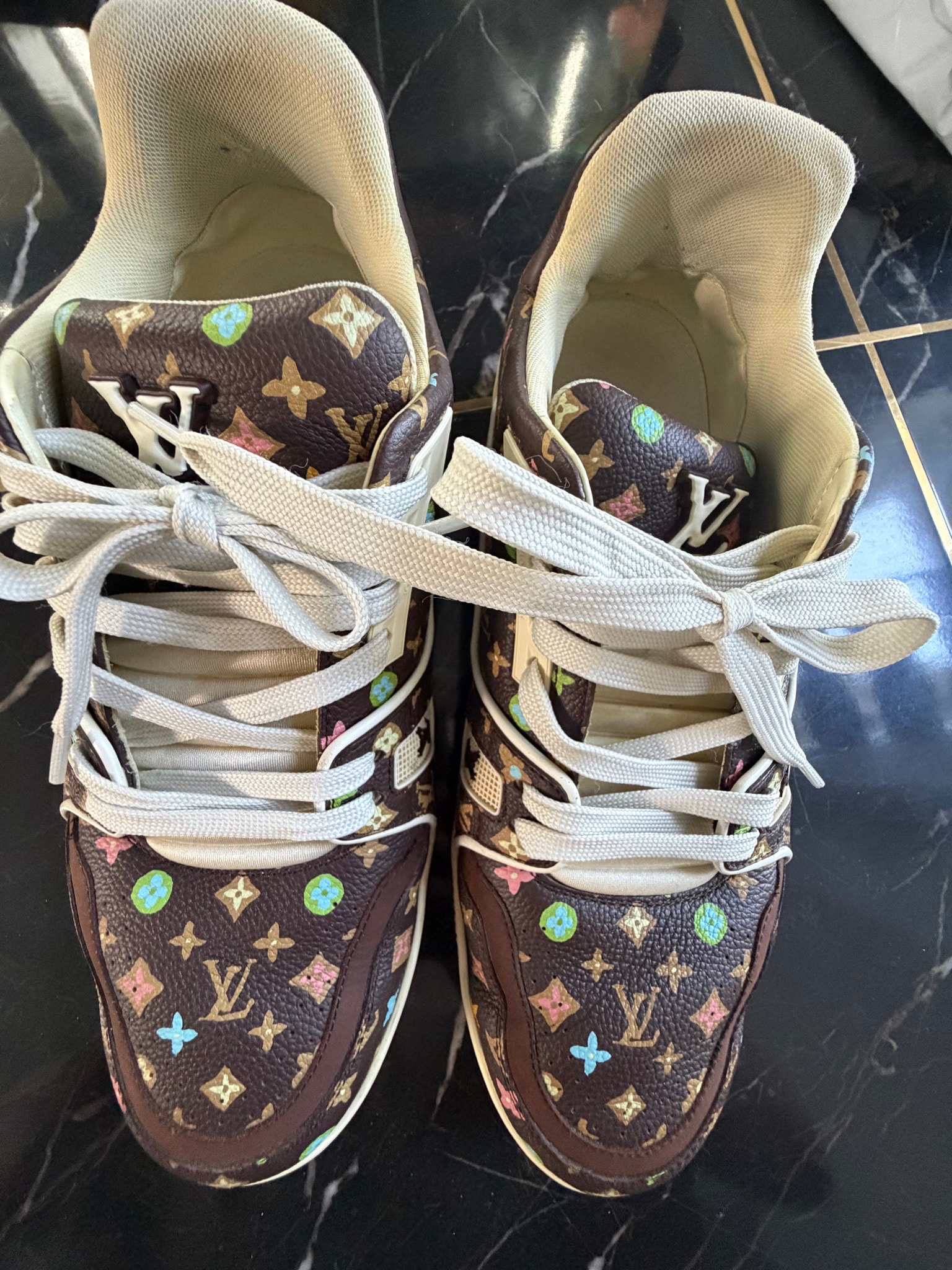 Tyler The Creator × Louis Vuitton LV Trainer Sneaker "Moca"