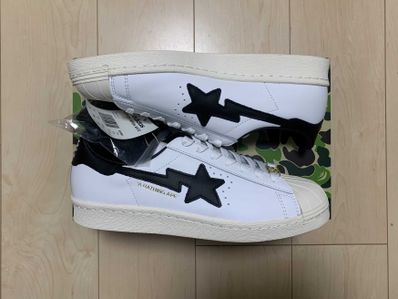 A BATHING APE × adidas Superstar 80s "White/Black"