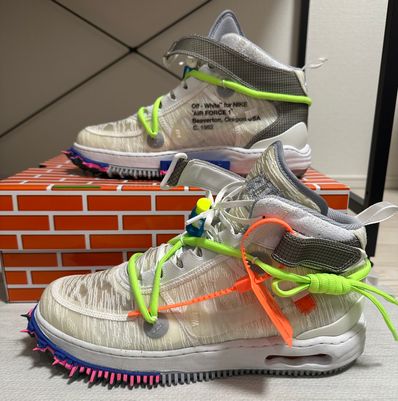 Off-White × Nike Air Force 1 Mid "White"