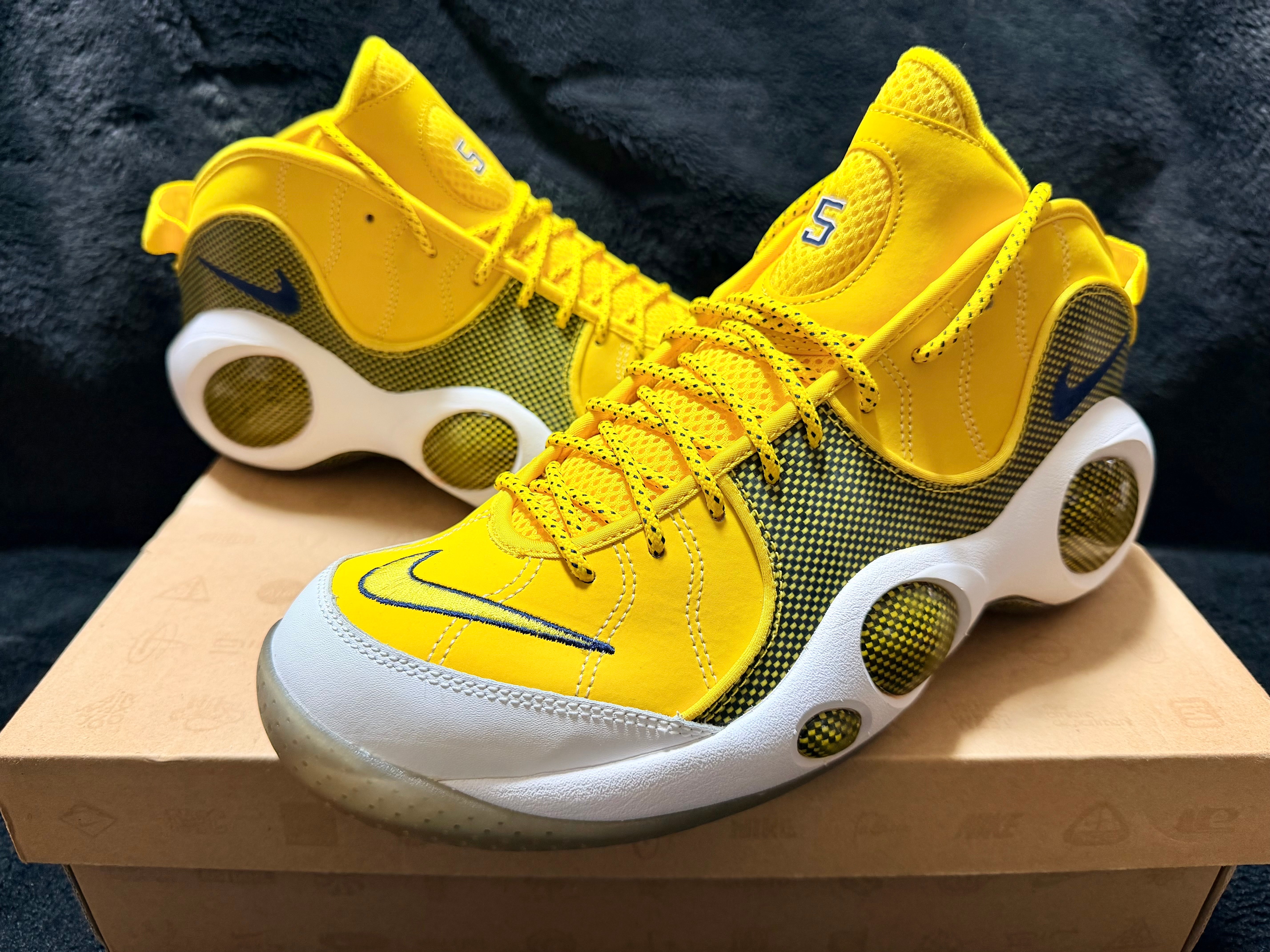 ナイキ エアズーム フライト 95 ジェイソン キッド "ツアー イエロー/ミッド ネイビー ホワイト"