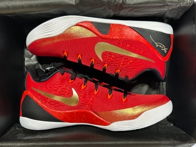 Nike Kobe 9 Low Protro EM "China/University Red and Metallic Gold"