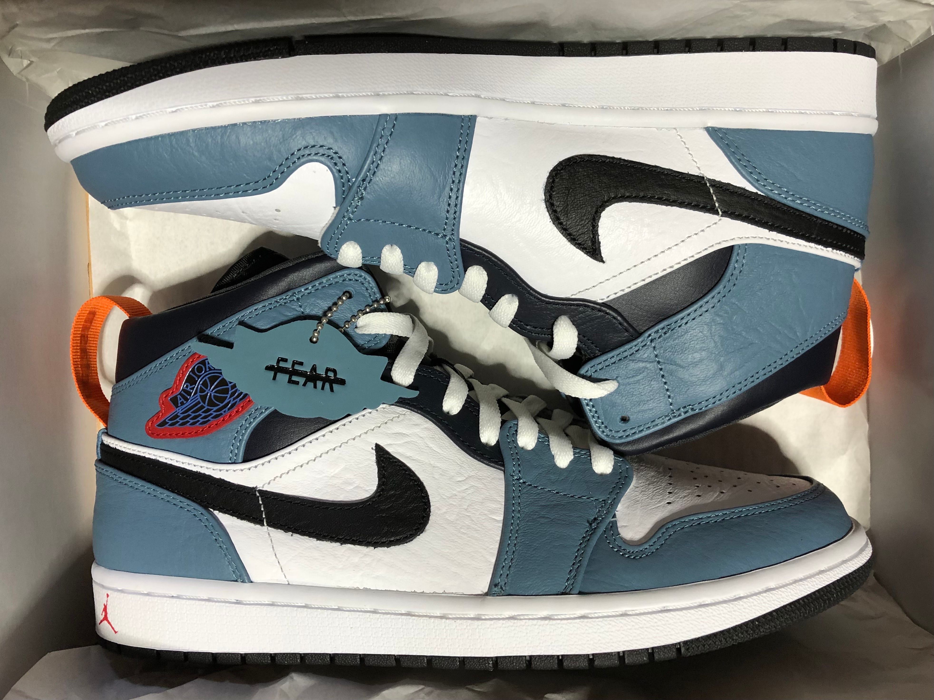FACETASM × Nike Air Jordan 1 Mid "White/Navy"