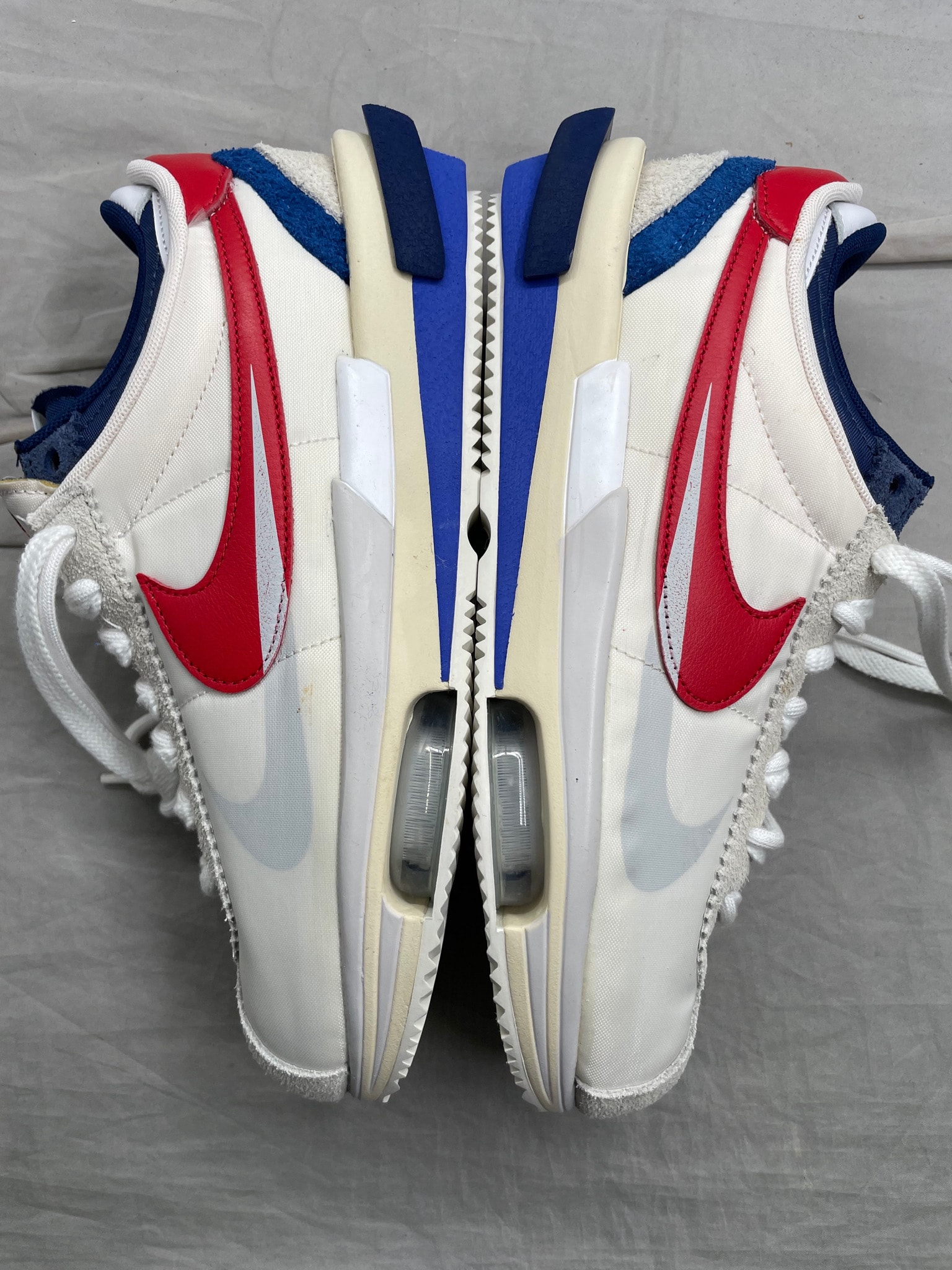 sacai × Nike Zoom Cortez "White and University Red"