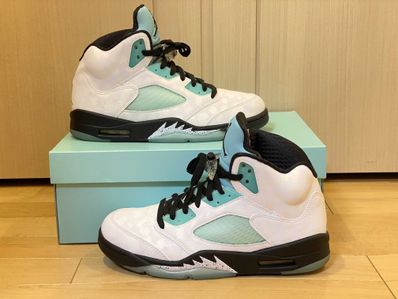 Nike Air Jordan 5 "White/Black/Island Green"