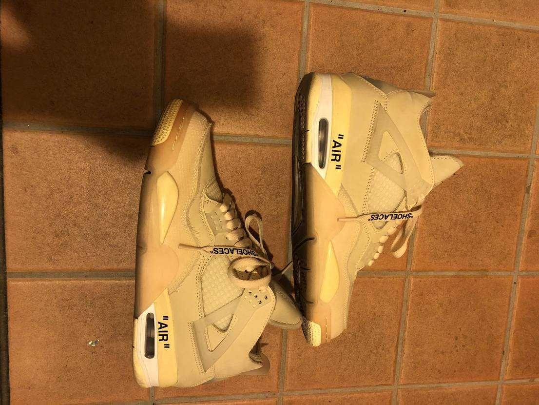 Off-White × Nike Women's Air Jordan 4 SP "Sail"