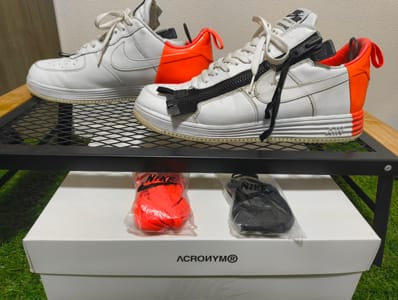 Acronym × Nike Lunar Force 1 Low "White/Bright Crimson"