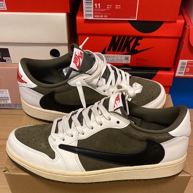 Travis Scott × Nike Air Jordan 1 Low OG SP "Reverse Olive"