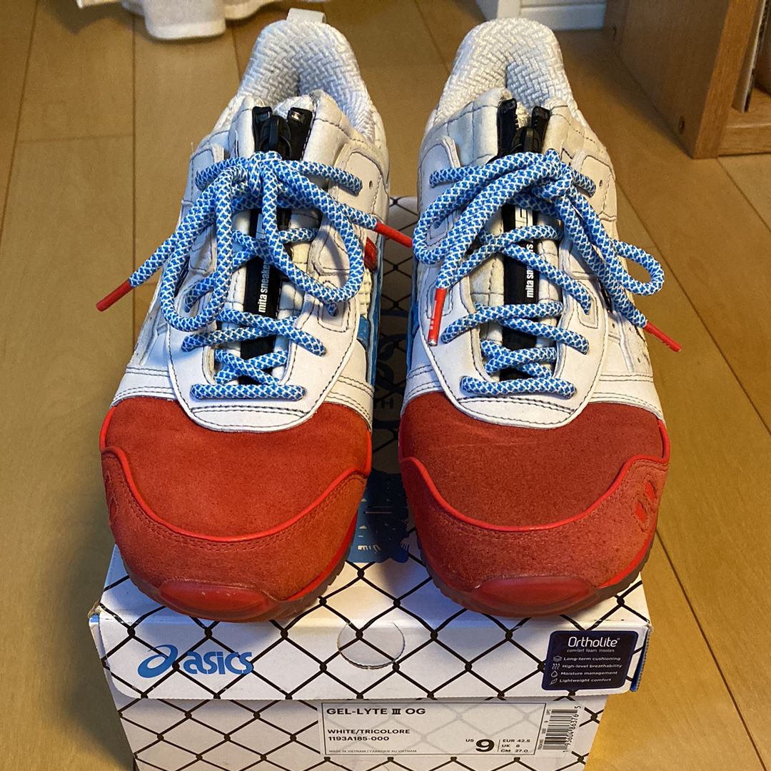 mita sneakers × Asics Gel-Lyte III 30th Anniversary "White/Red-Blue" 