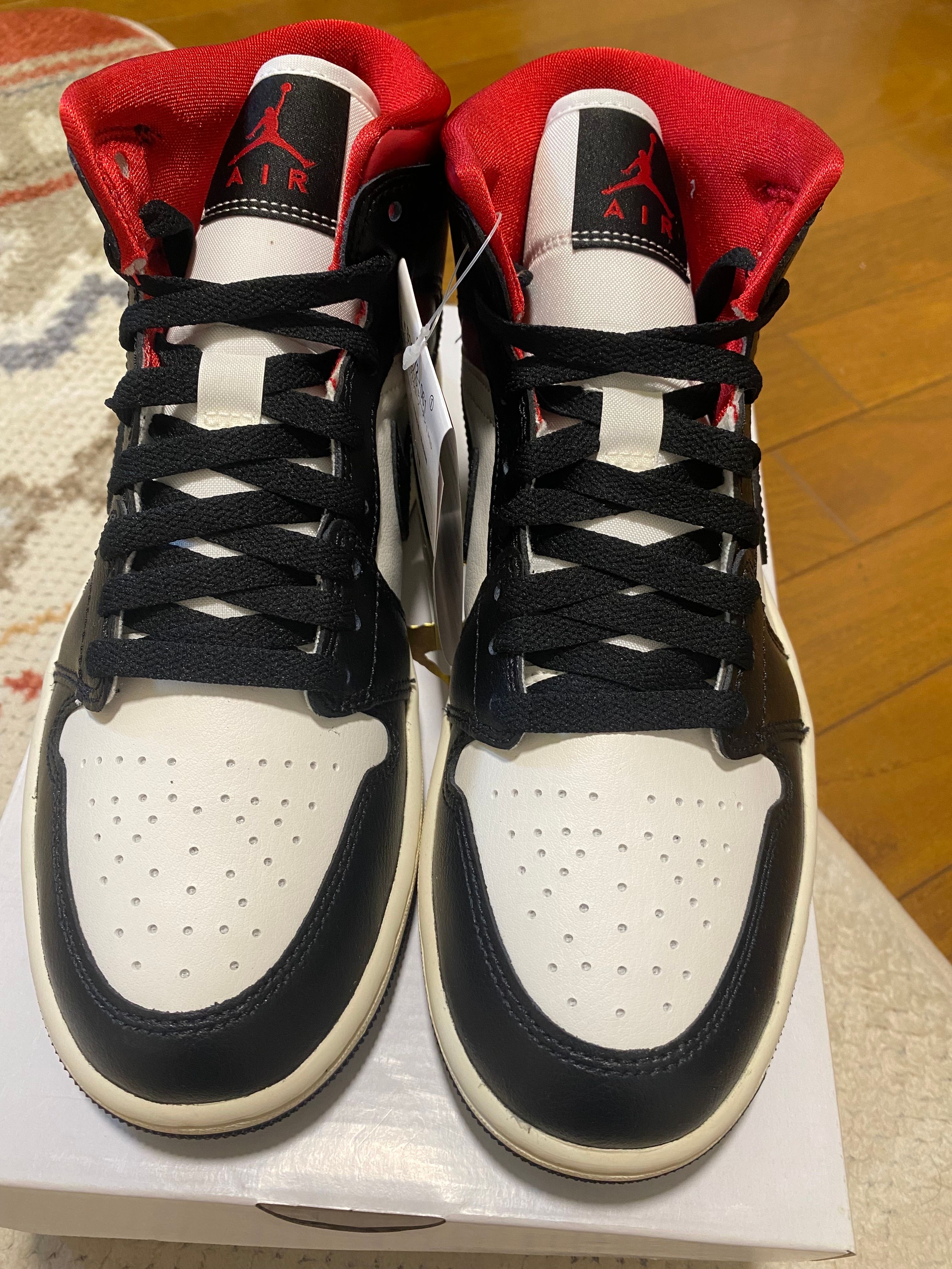 Nike Women's Air Jordan 1 Mid "Black/Gym Red"