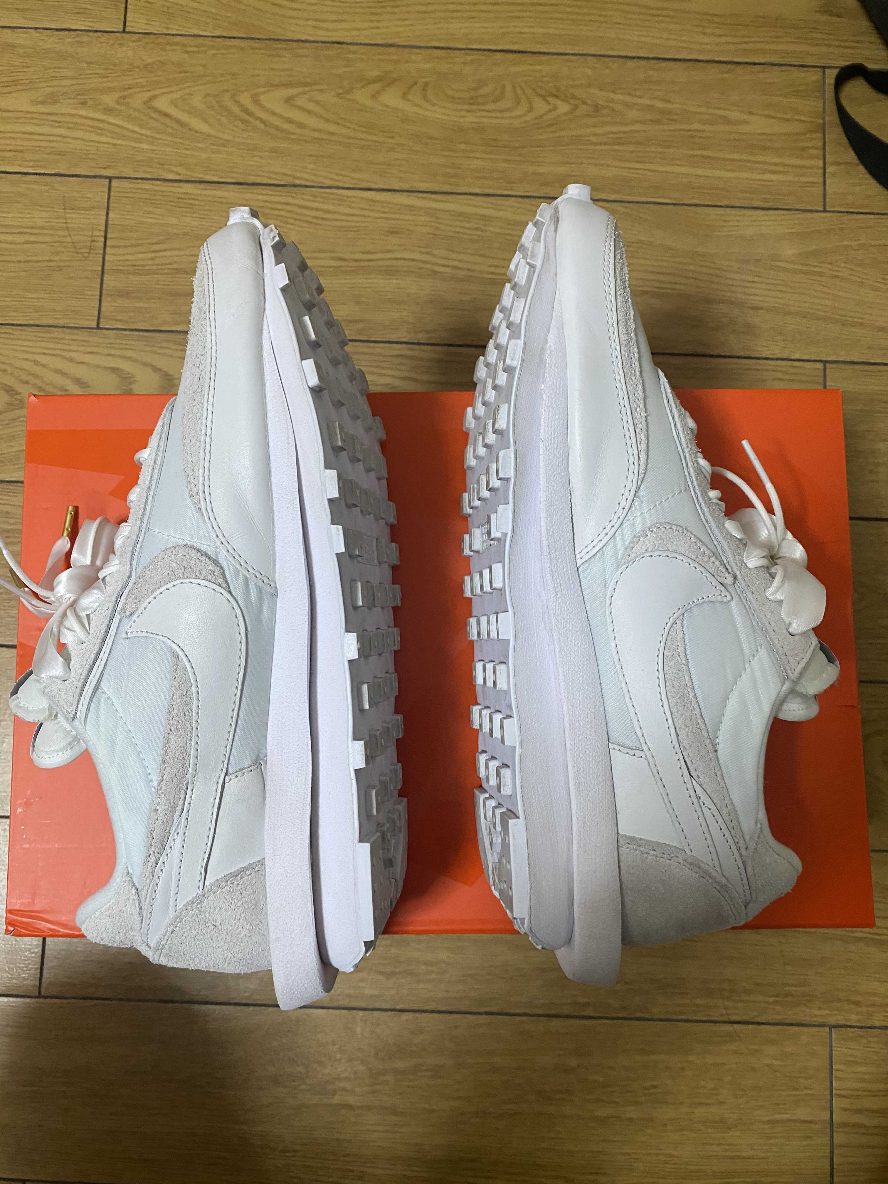 sacai × Nike LDV Waffle "Triple White"