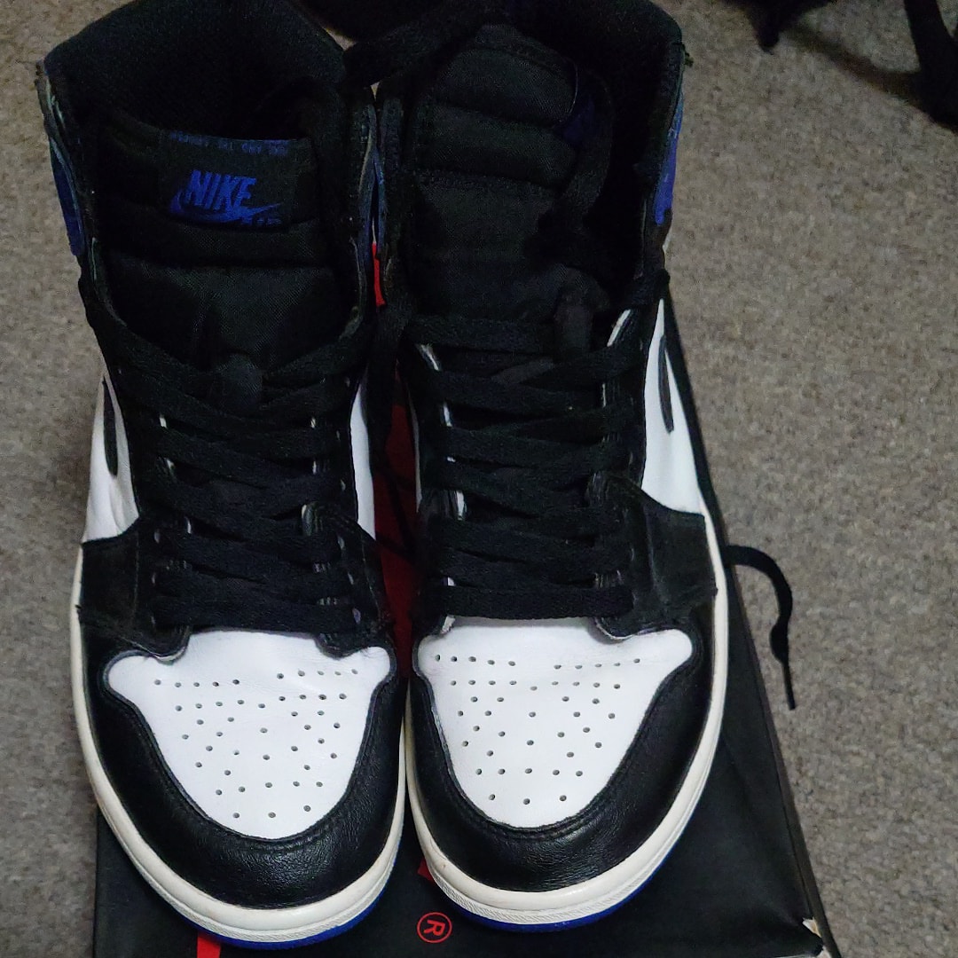 fragment design × Nike Air Jordan 1 Retro High OG "Black/Sport Royal/White"