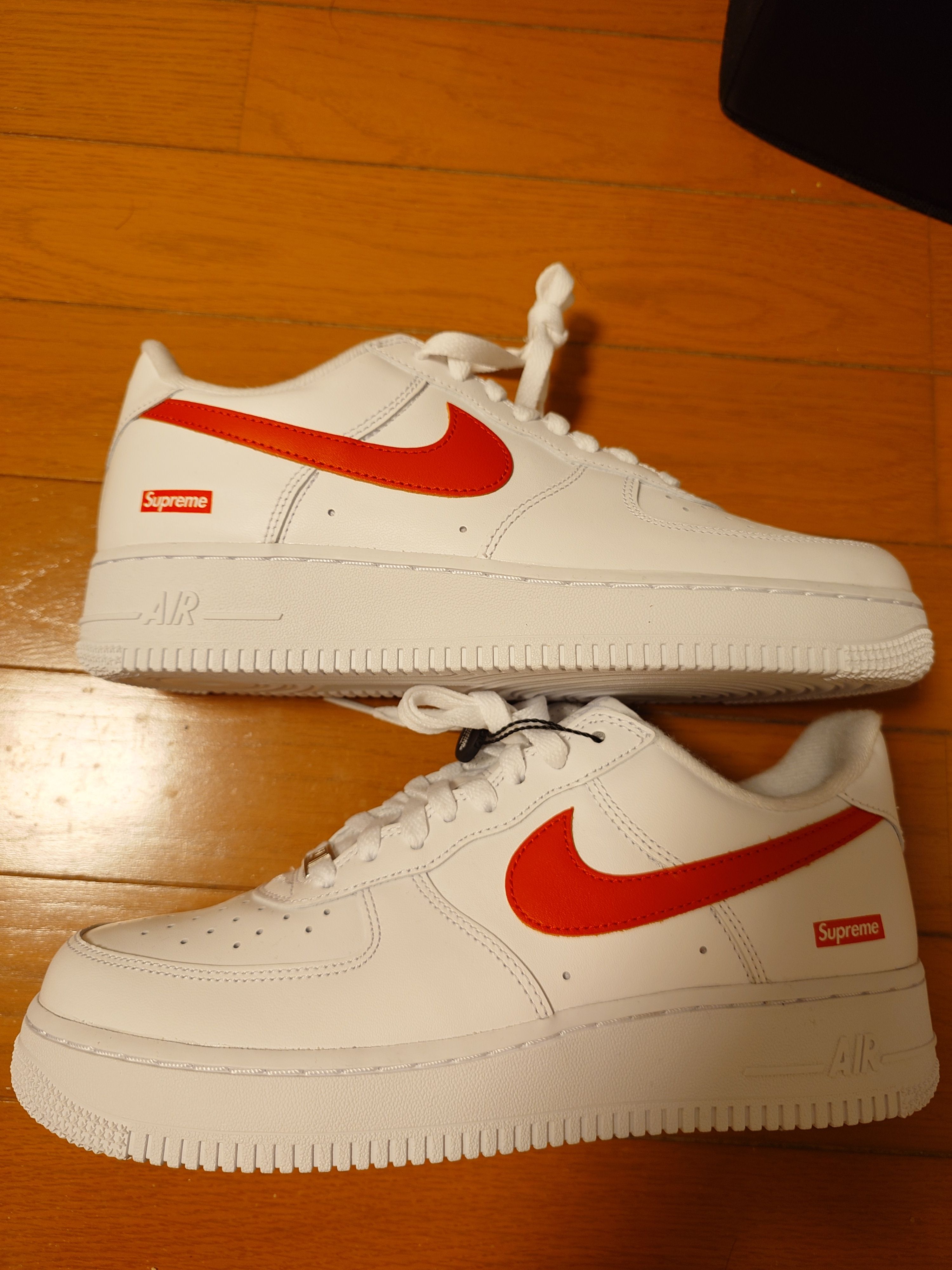 Supreme × Nike Air Force 1 Low China Exclusive "White/Speed Red"