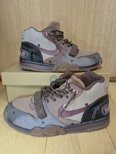 Travis Scott x Nike Air Trainer 1 SP "Archaeo Brown and Rust Pink"