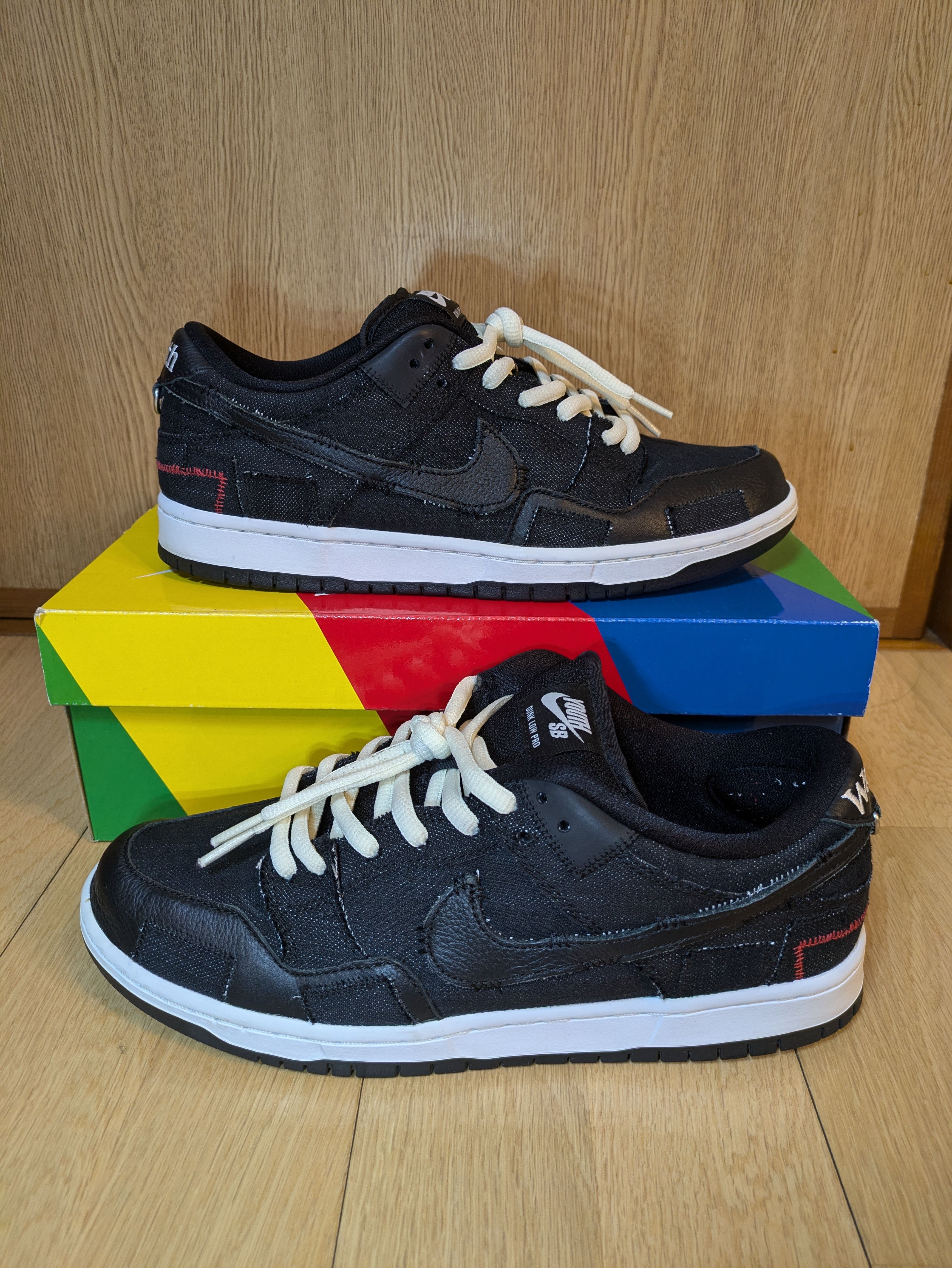 Wasted Youth × Nike SB Dunk Low "Black Denim" / VERDY