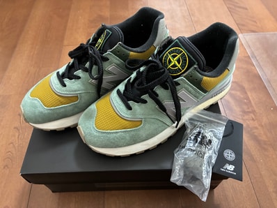 Stone Island × New Balance 574 Legacy "Green Clay"