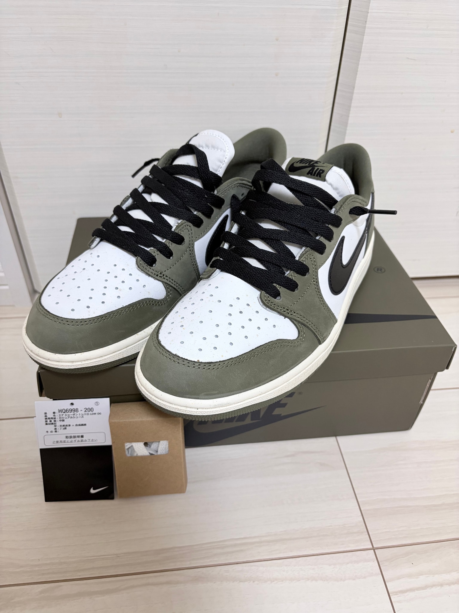 Nike Air Jordan 1 Low OG "Medium Olive and Summit White"