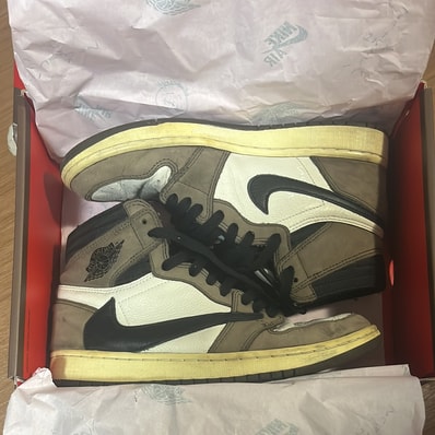 Travis Scott × Nike Air Jordan 1 Retro High OG TS SP "Sail/Dark Mocha"