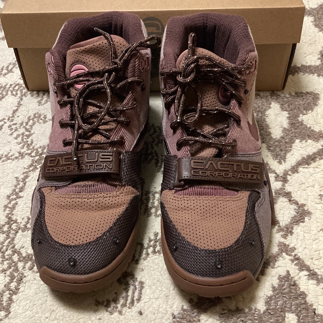 Travis Scott x Nike Air Trainer 1 SP "Archaeo Brown and Rust Pink"