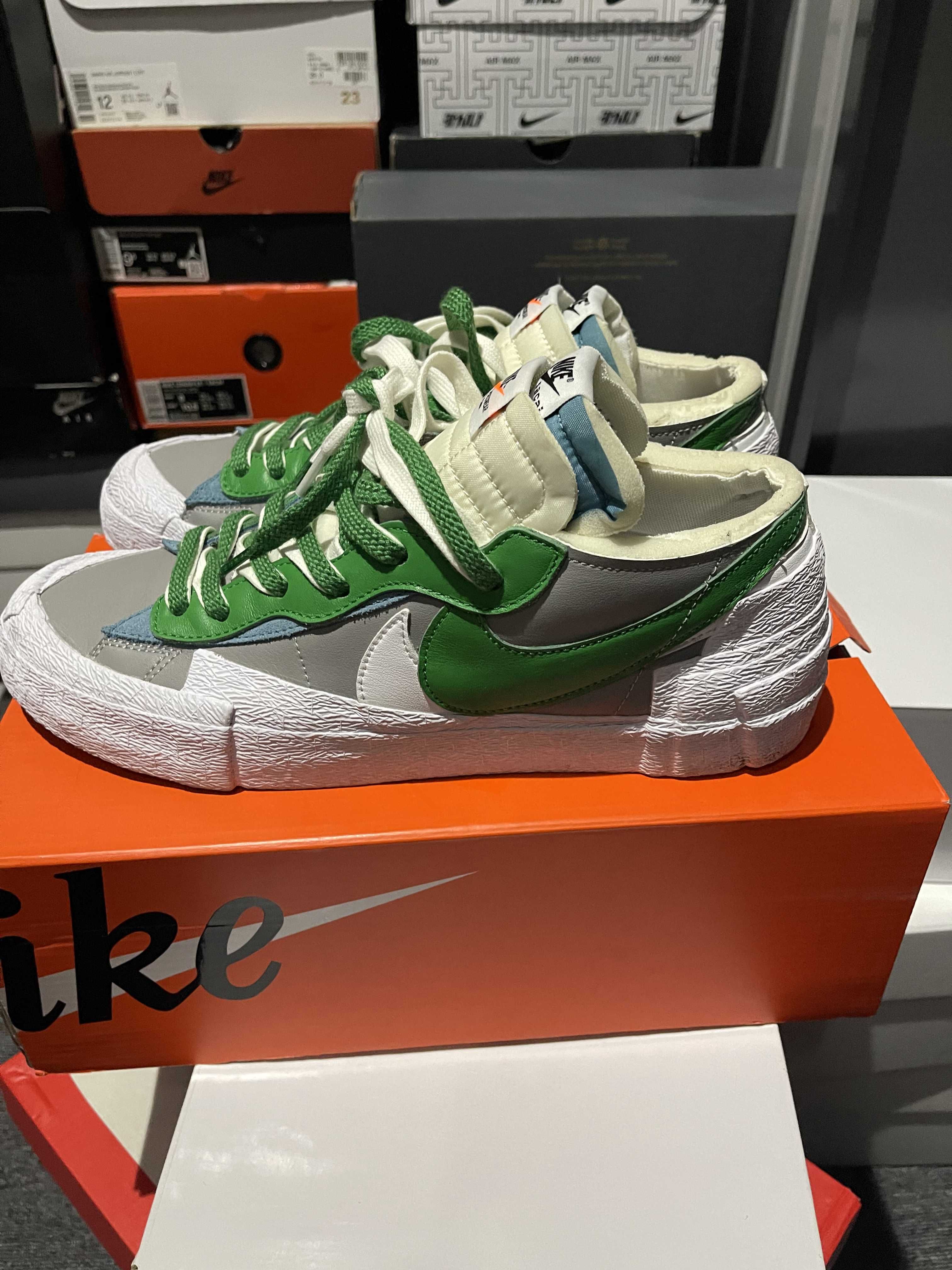 sacai × Nike Blazer Low "Classic Green"