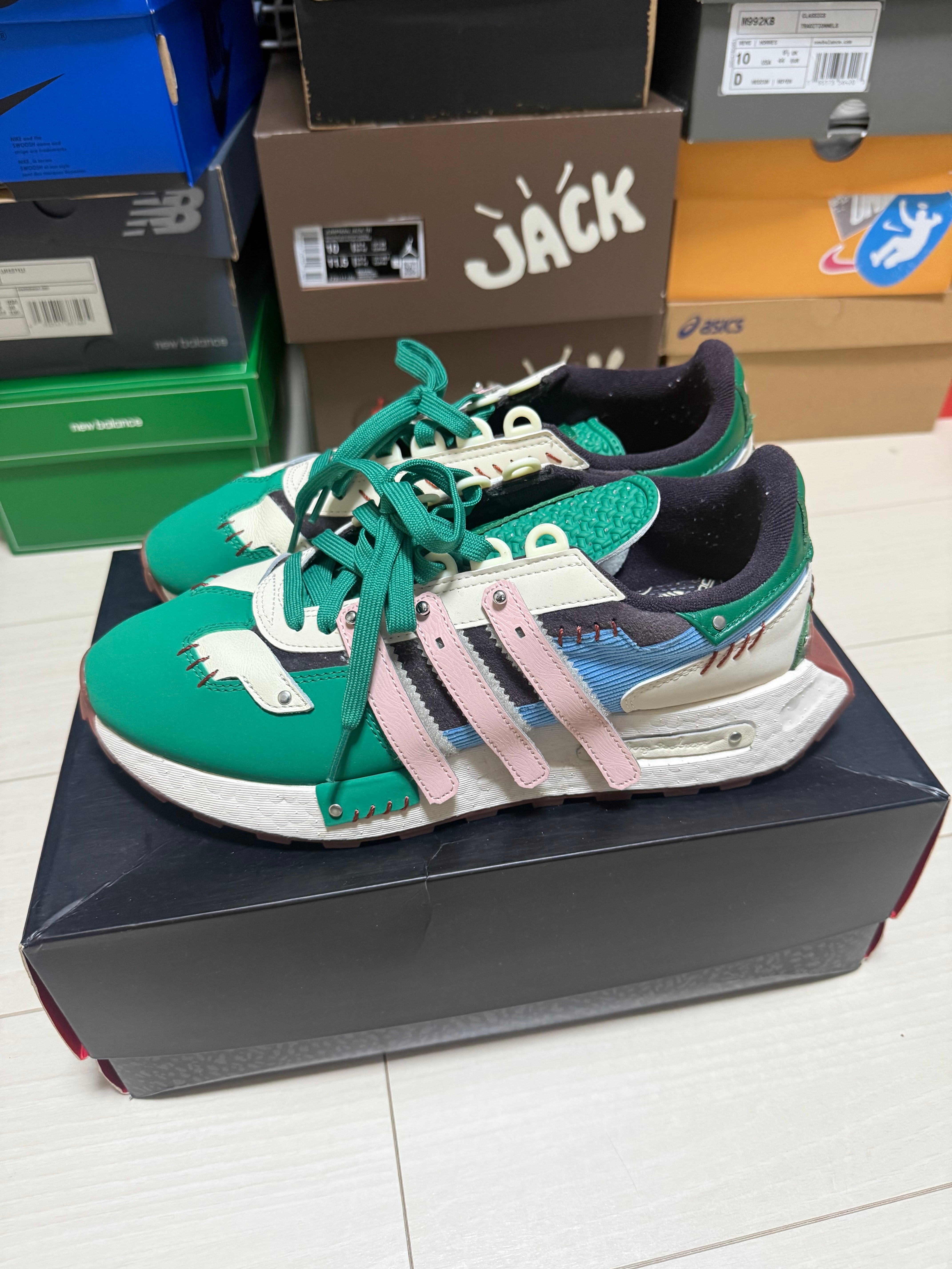 Melting Sadness × adidas RETROPY E5 "Night Burgundy/Vapor Pink/Wonder White"