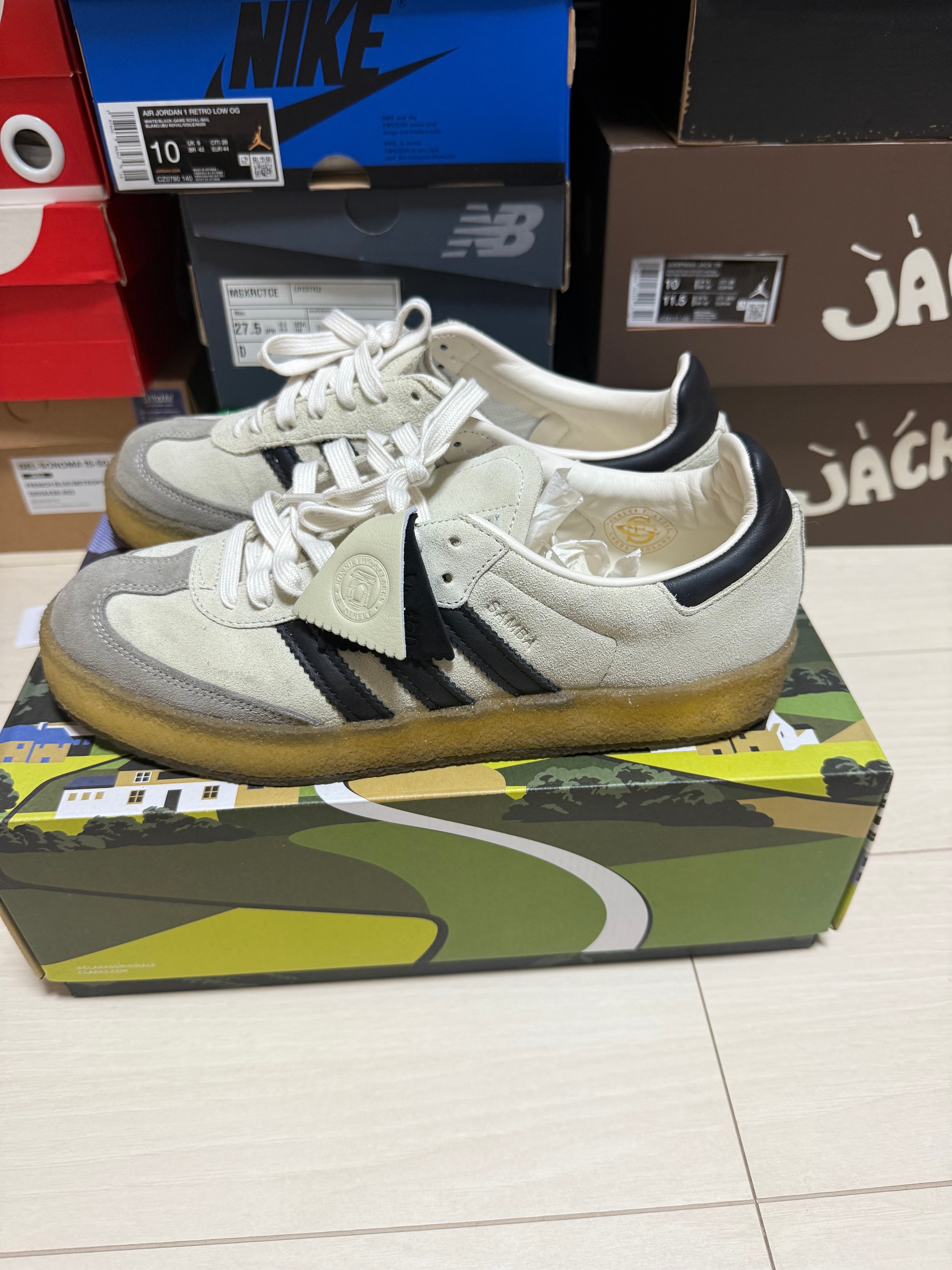 KITH Ronnie Fieg × Clarks × adidas 8Th Street Samba KITHmas "Core Black"