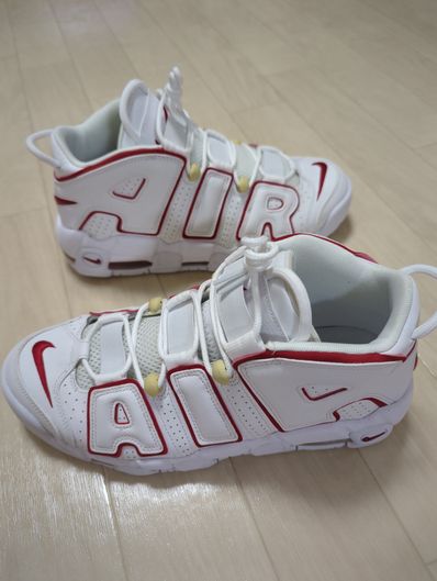 NIKE AIR MORE UPTEMPO "WHITE/VARSITY RED" (2021)