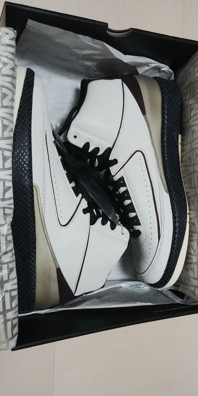 A Ma Maniere × Nike Air Jordan 2 "Airness/Sail and Burgundy"