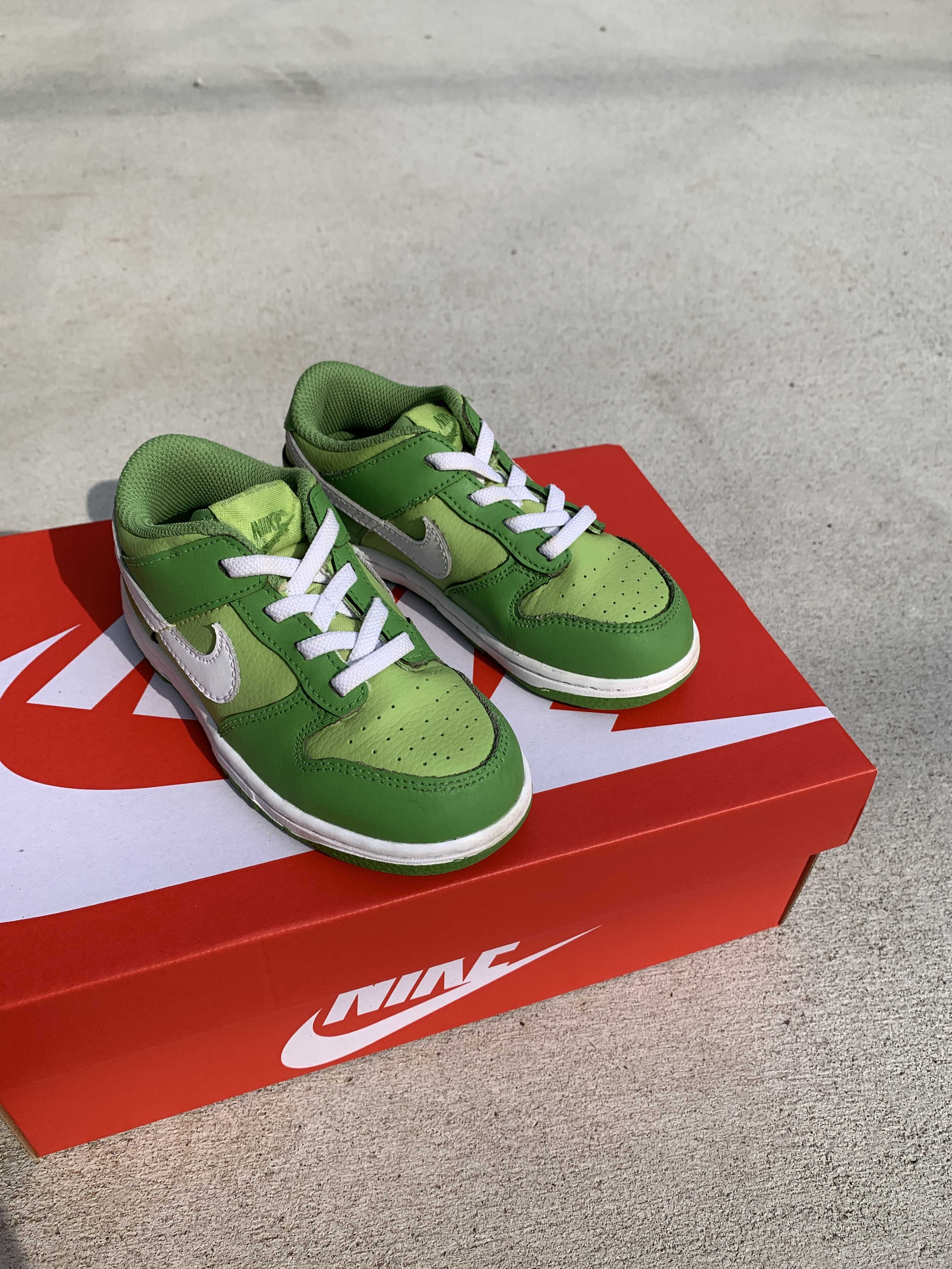 Nike TD Dunk Low "Chlorophyll/White/Vivid Green"