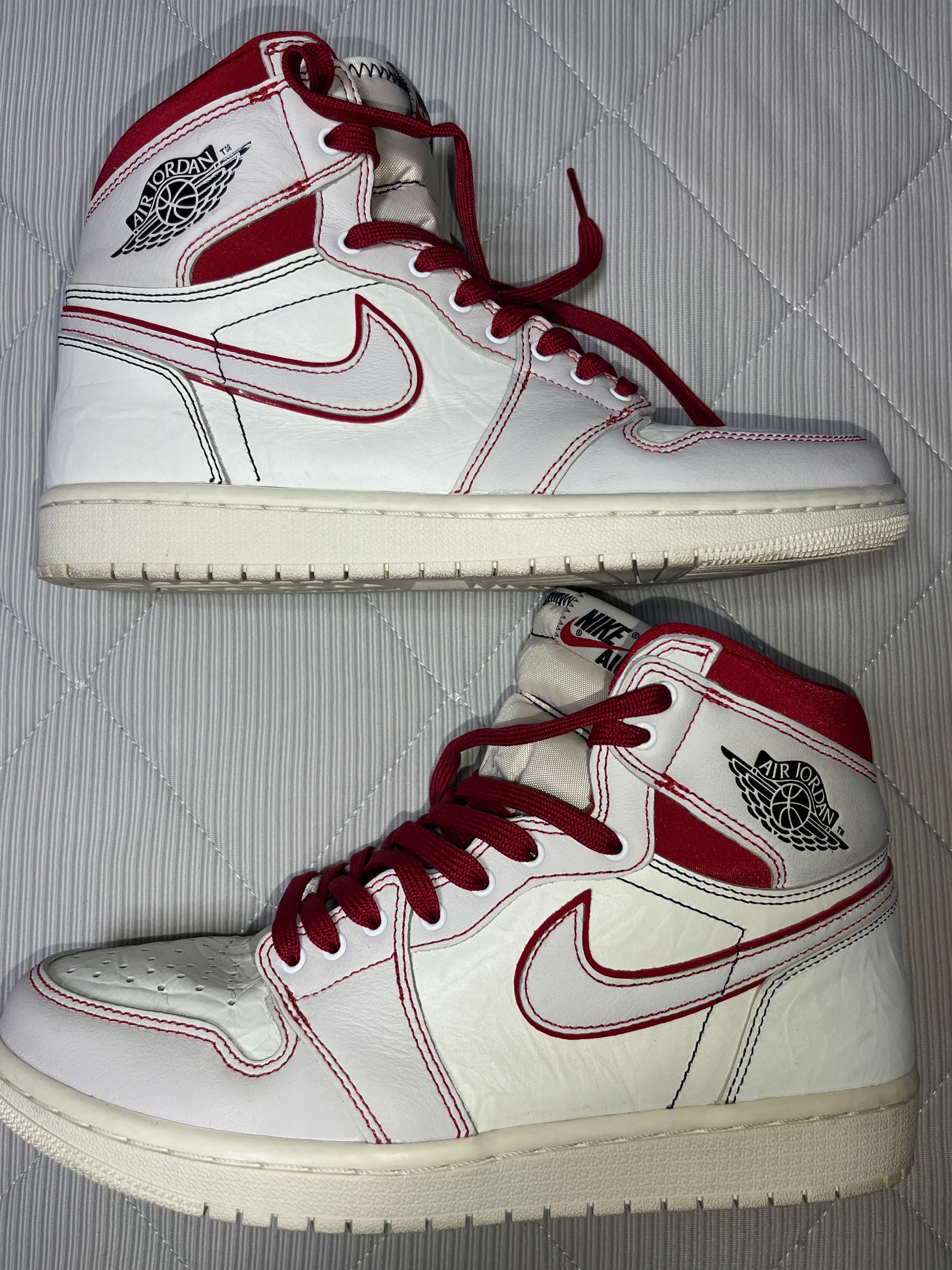 Nike Air Jordan 1 Retro High OG "Sail/University Red"     