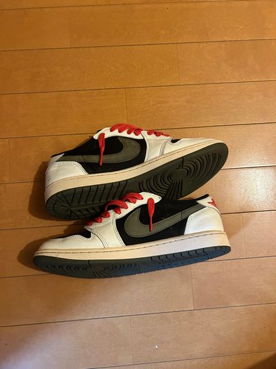 Travis Scott × Nike Women's Air Jordan 1 Low OG "Medium Olive"