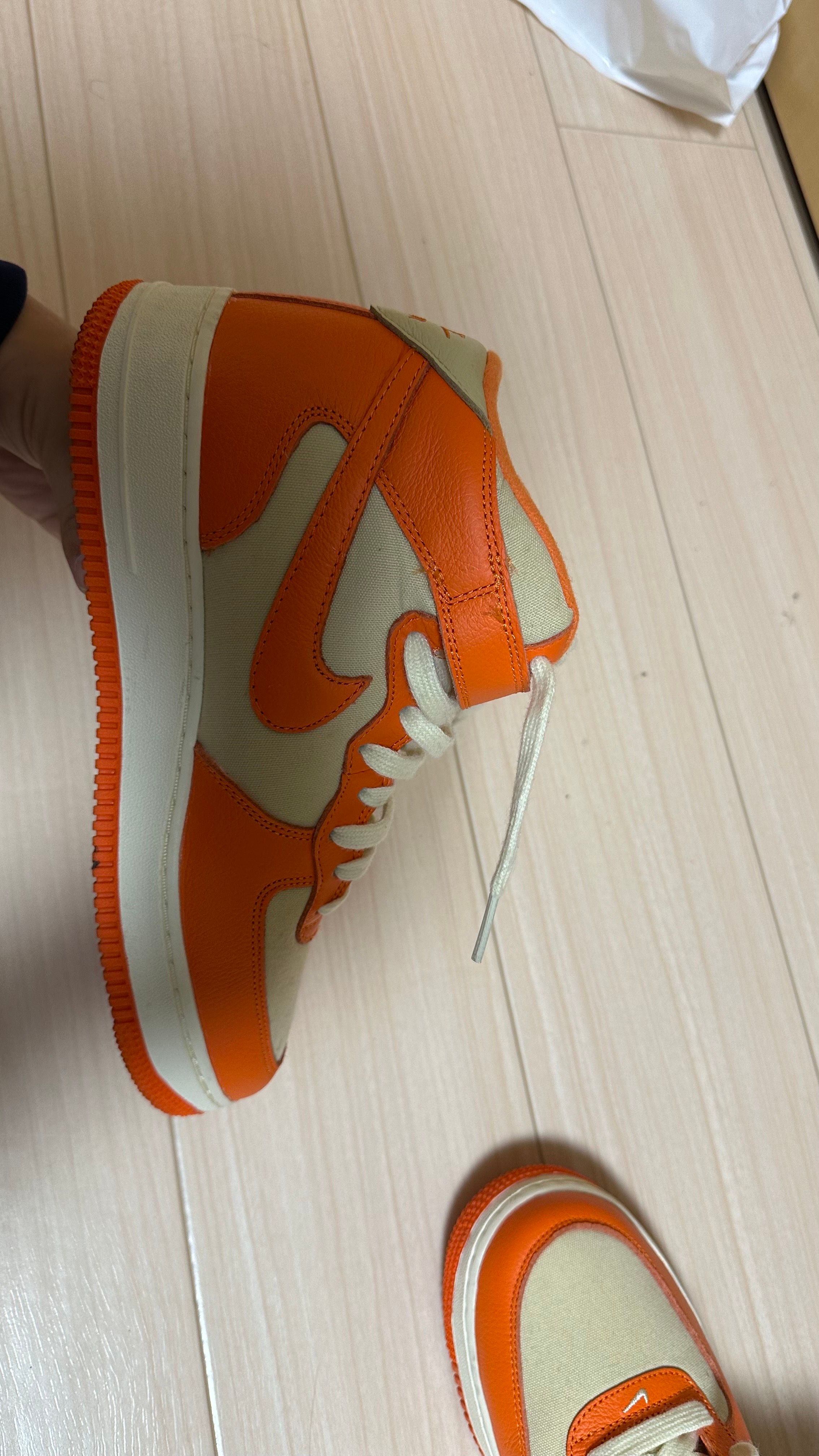 Nike Air Force 1 Mid '07 LX NBHD "Team Gold/Safety Orange"