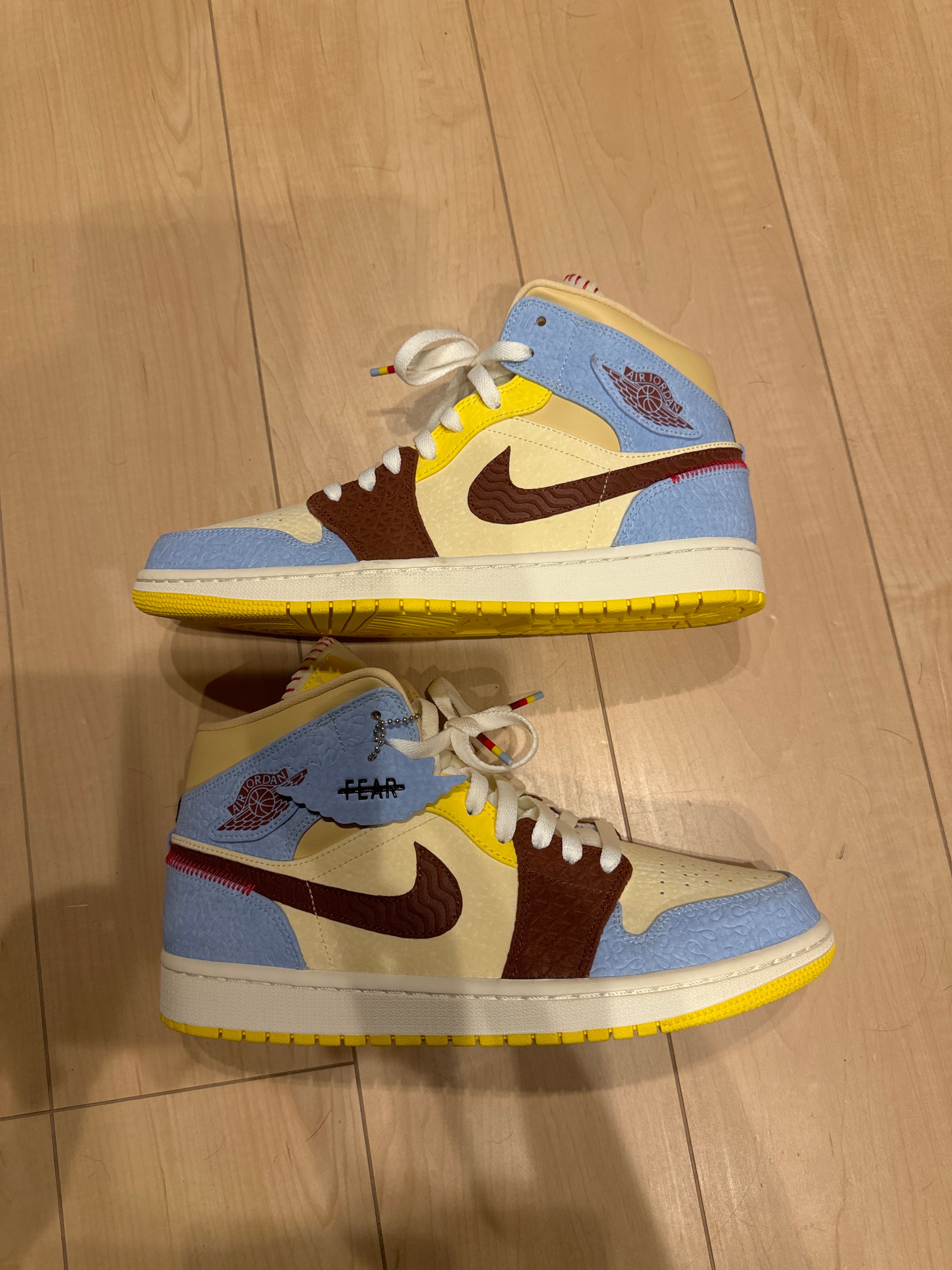 MAISON CHATEAU ROUGE × NIKE AIR JORDAN 1 MID SE "WHITE/LIGHT BLUE"