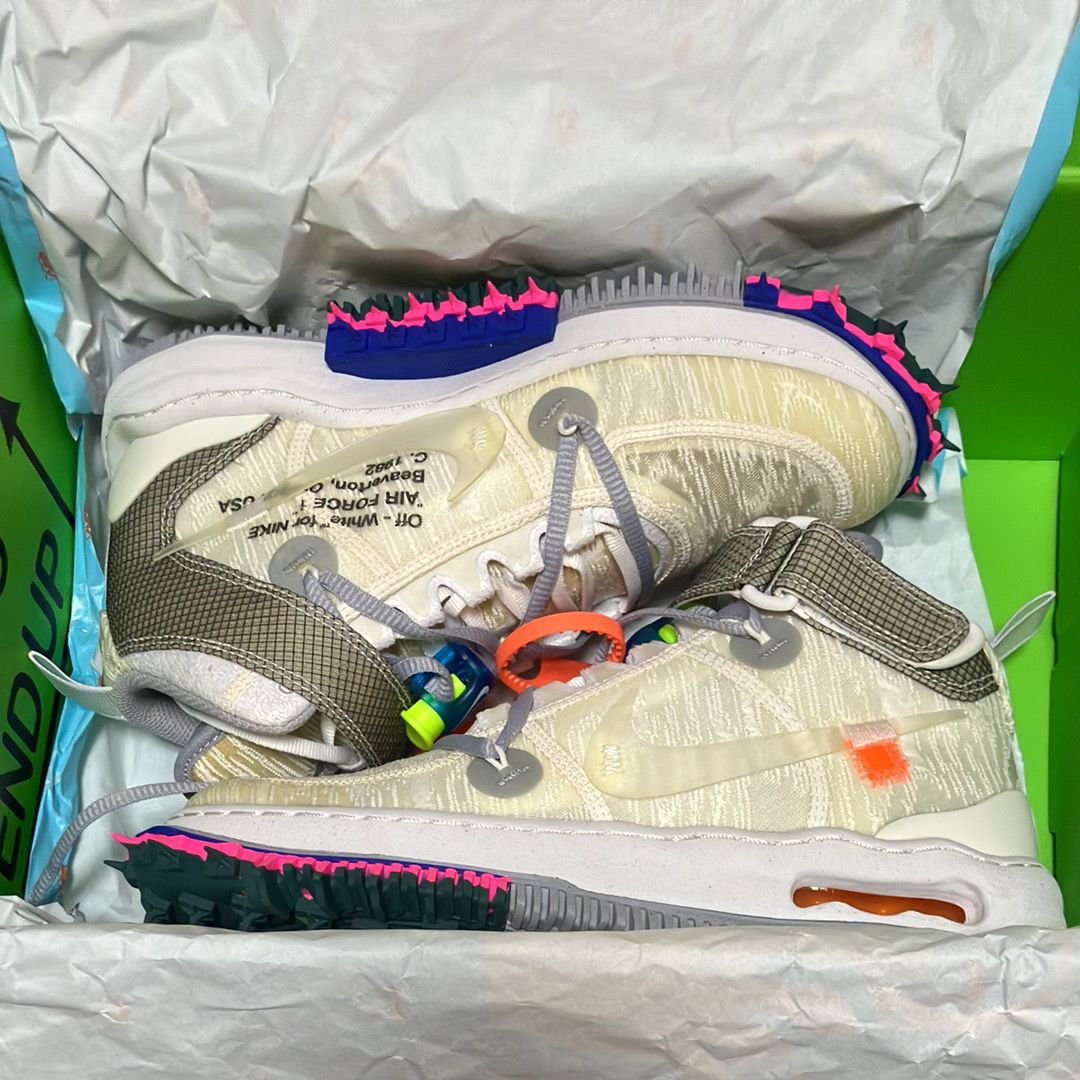 Off-White × Nike Air Force 1 Mid "White"