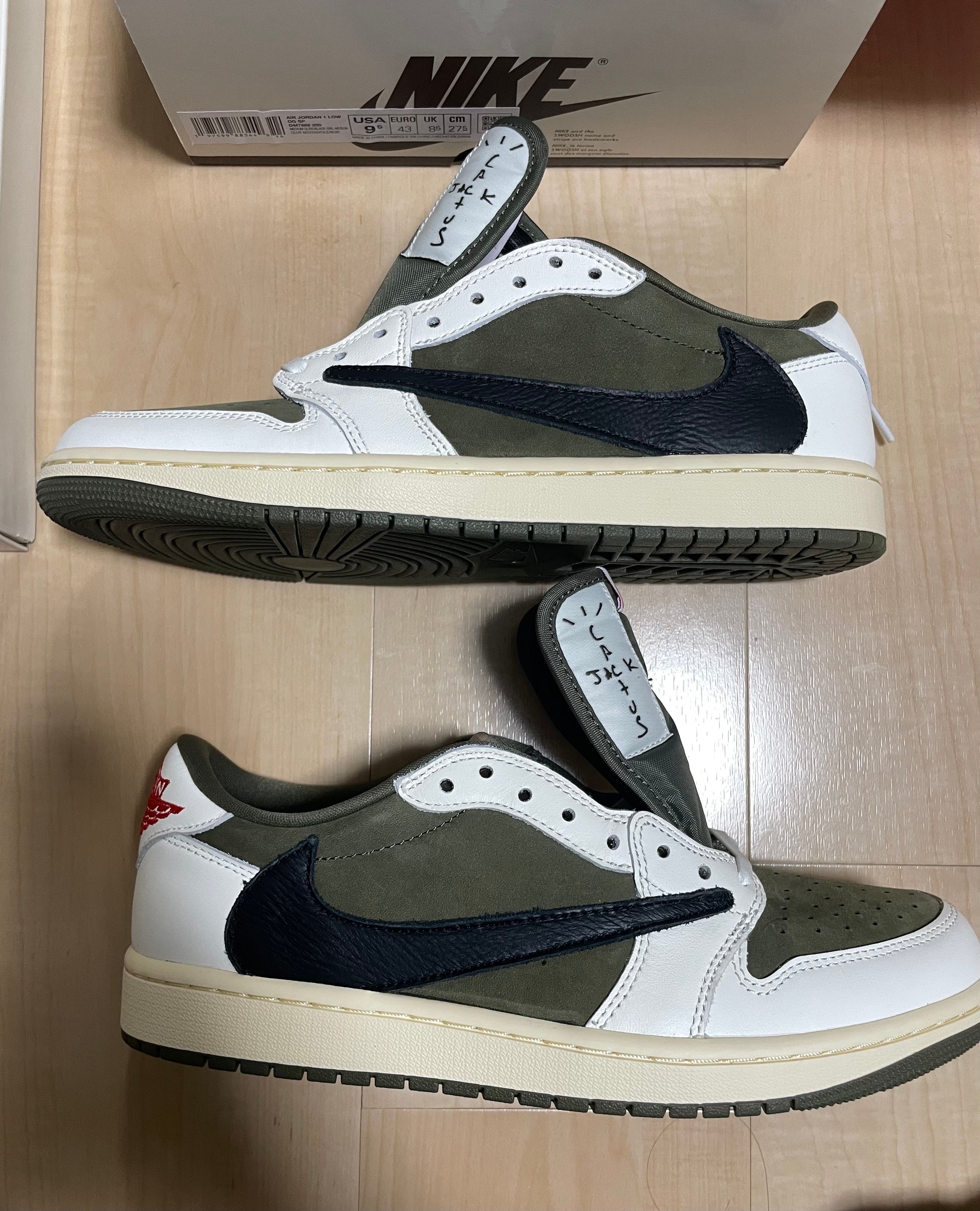 Travis Scott × Nike Air Jordan 1 Low OG SP "Reverse Olive"