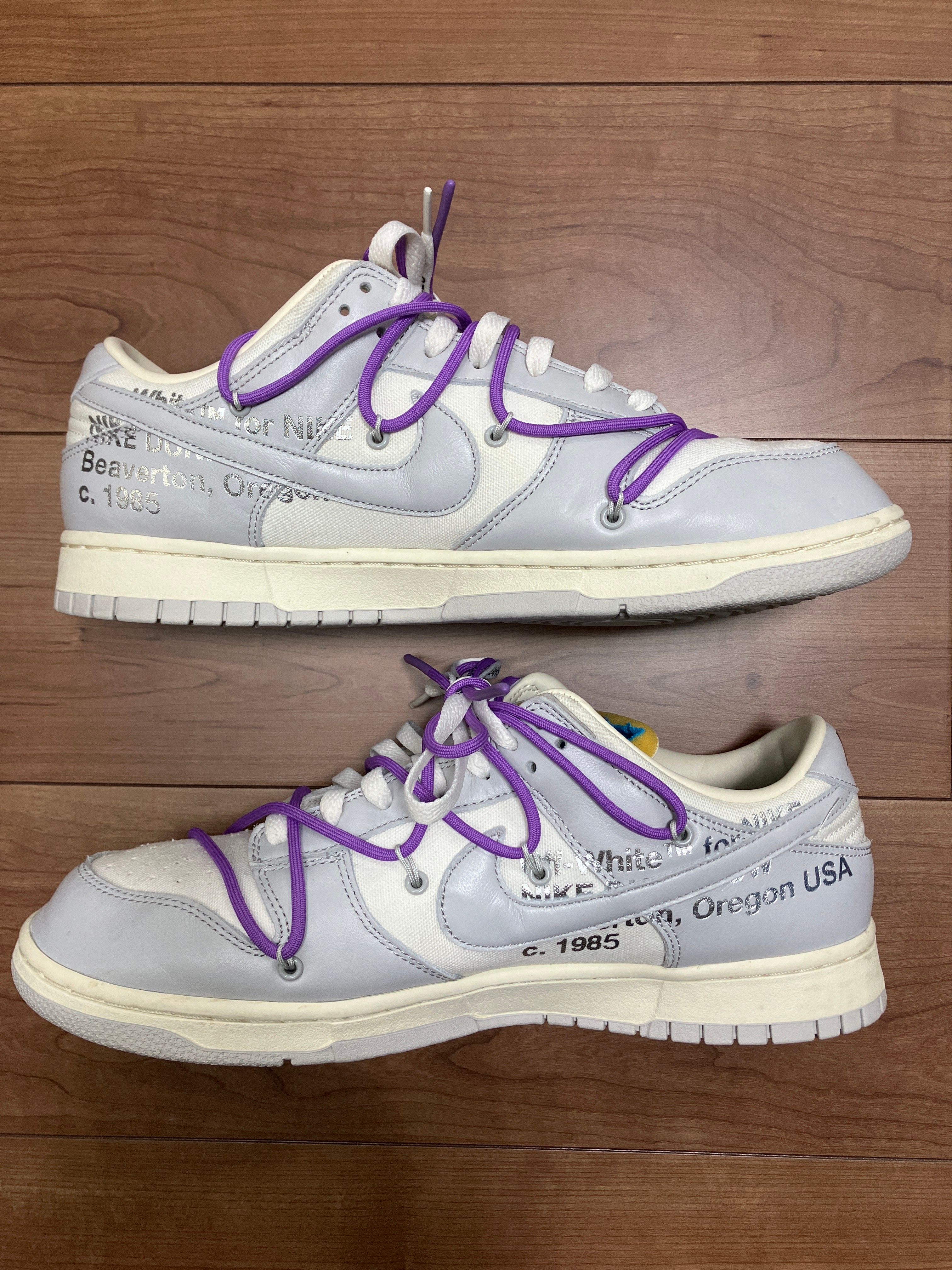 Off-White × Nike Dunk Low "Sail/Neutral Gray"