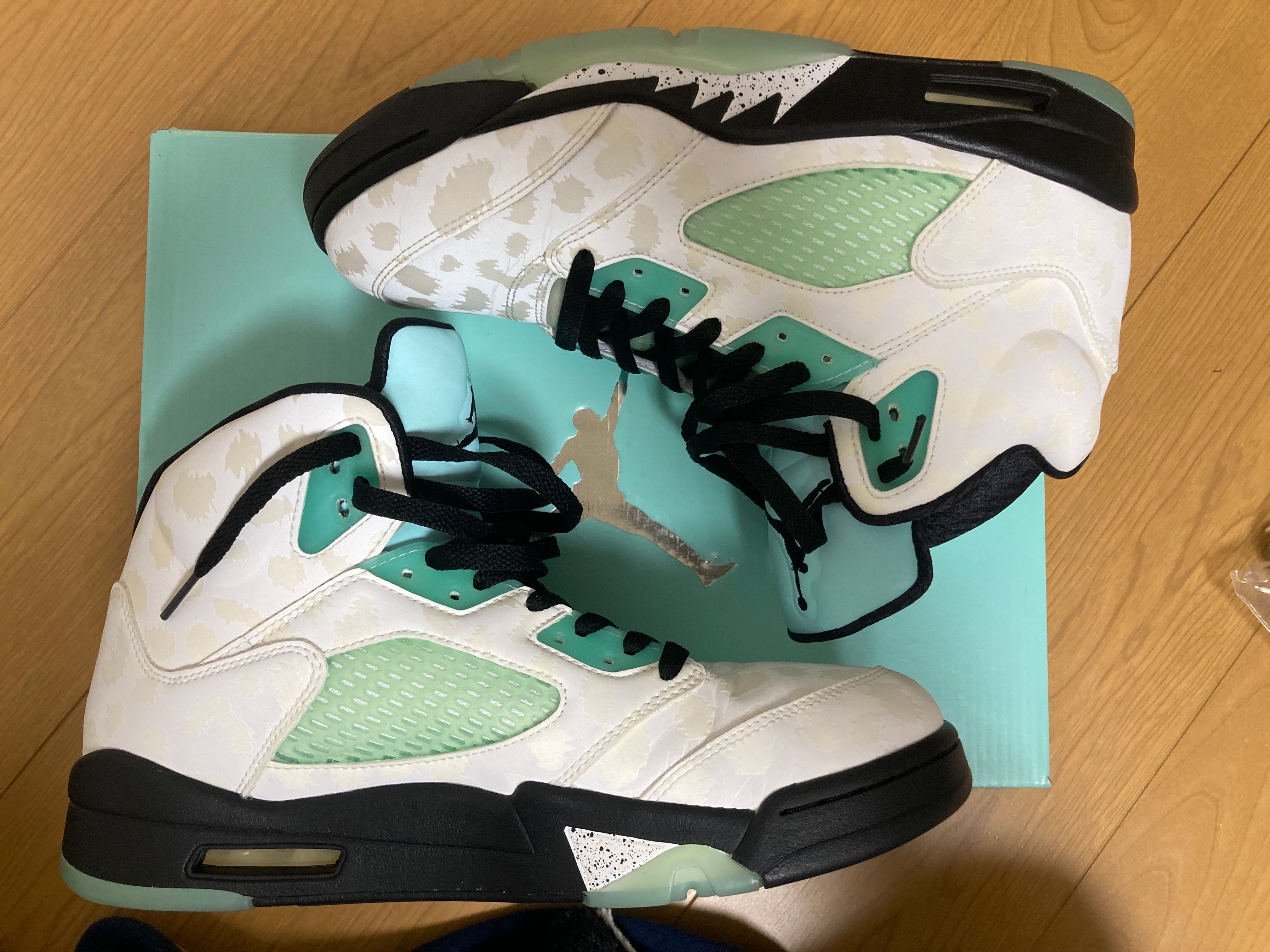 Nike Air Jordan 5 "White/Black/Island Green"