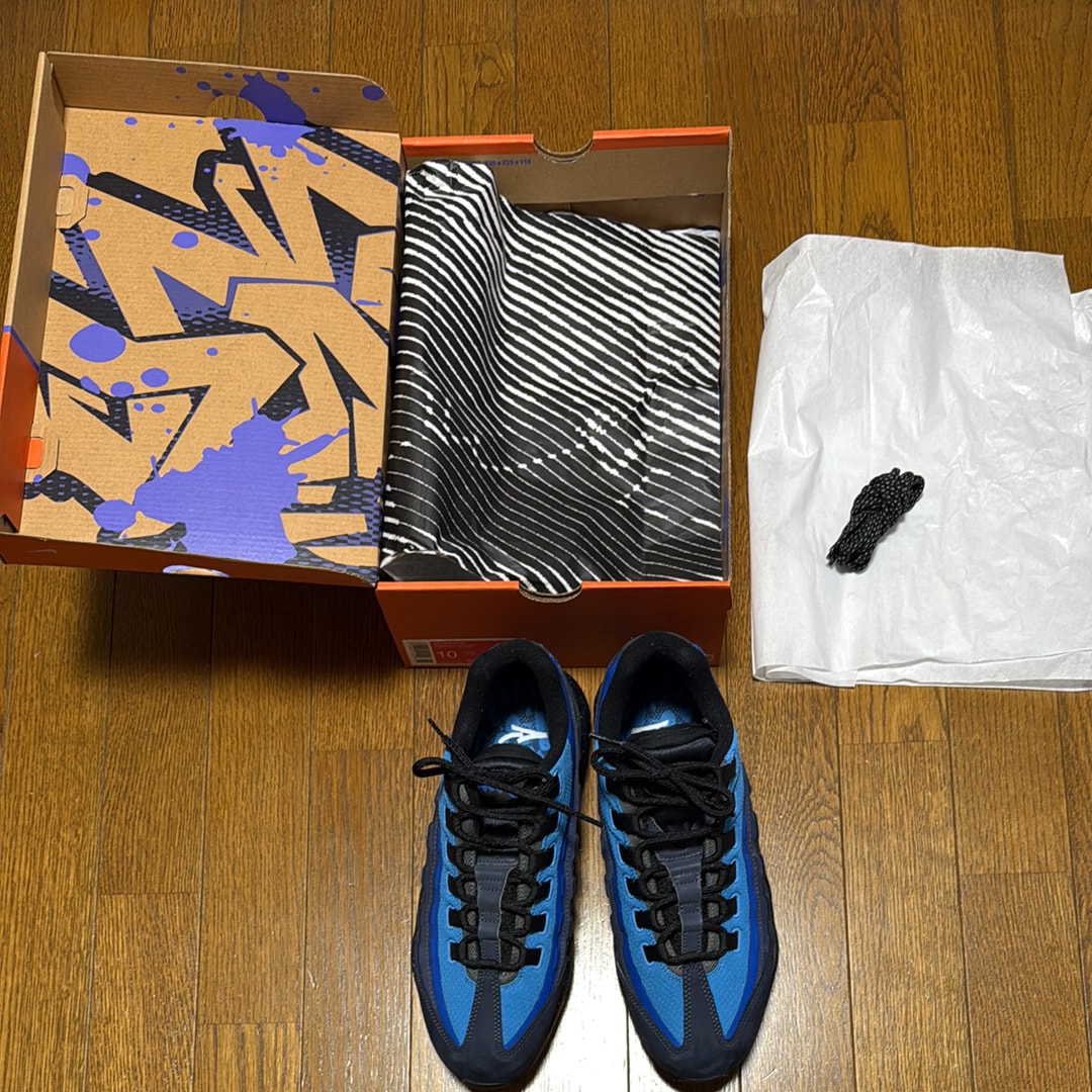 Stash × Nike Air Max 95 "Black and Harbor Blue" (2024)