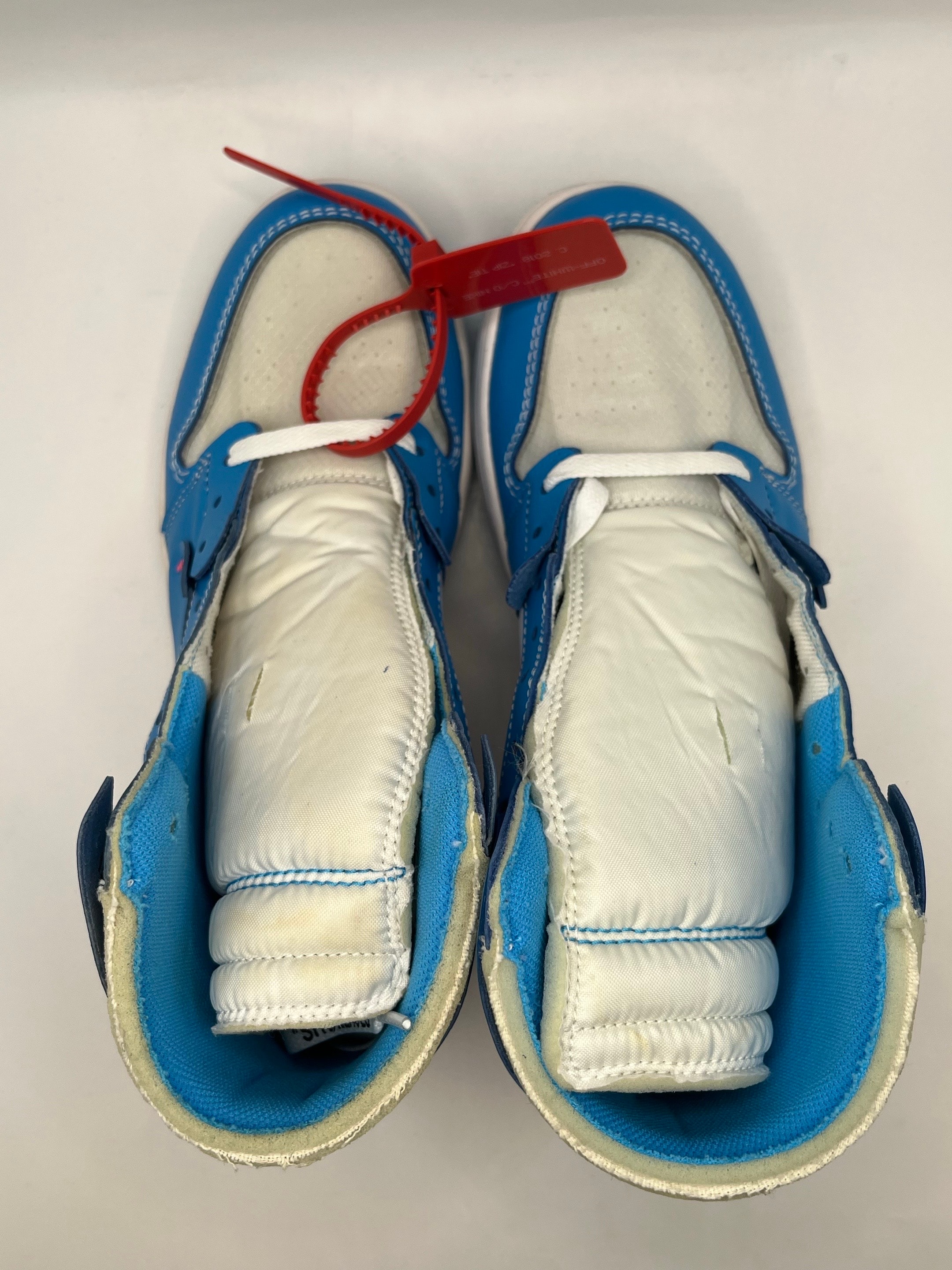 Off-White × Nike Air Jordan 1 High UNC "White/Dark Powder Blue"