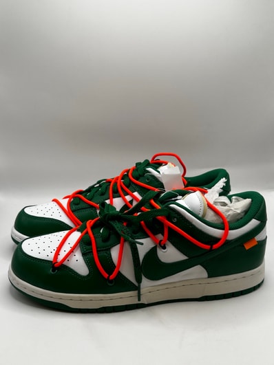 Off-White × Nike Dunk Low "White/Pine Green"