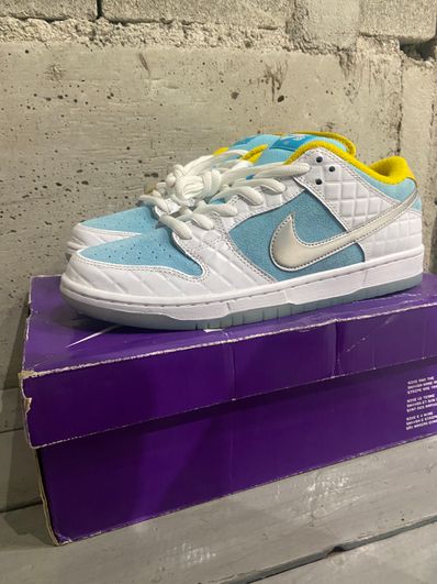FTC × Nike SB Dunk Low "White/Blue"