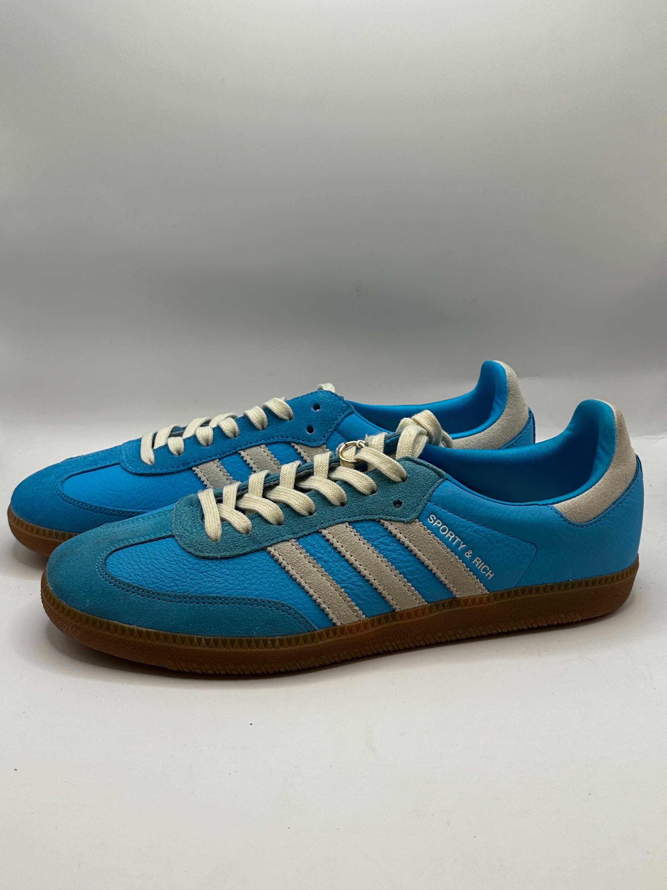 Sporty & Rich × adidas Samba OG "Blue Rush"