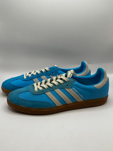Sporty & Rich × adidas Samba OG "Blue Rush"